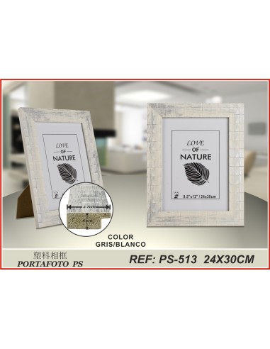 PORTAFOTO C.GRIS PS-513 24X30CM(12/24)