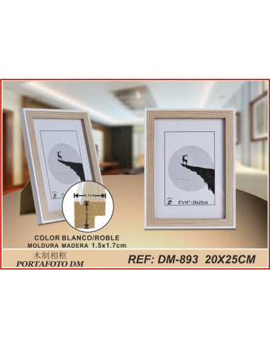 PORTAFOTO ROBLE/BL DM-893 20X25CM(12/24)