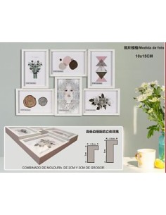 PORTAFOTO MULTIPLE DM-8057 6-10X15CM(8)