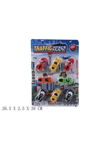 BL.COCHES 8 UDS PULL BACK