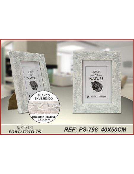 PORTAFOTO BLANCO PS-798 40X50CM(4/8)