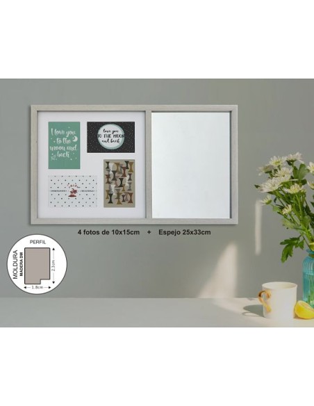 PORTAFOTO+ESPEJO DM-8012 62X36CM(6)
