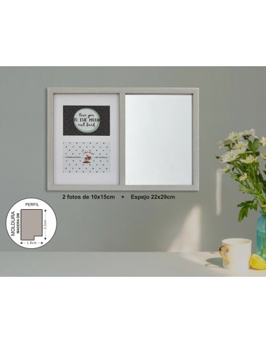 PORTAFOTO+ESPEJO DM-8011 47X32CM(8)