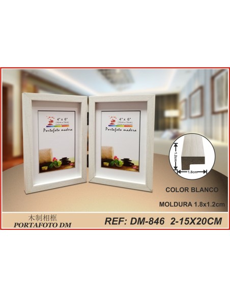 PORTAFOTO M.DOBLE DM-846 15X20CM(6/24)
