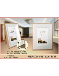 PORTAFOTO MADERA DM-845 13X18CM(12/24)