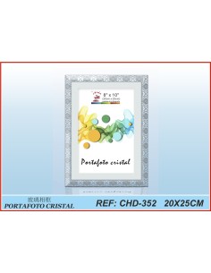 PORTAFOTO CRISTAL CHD-352 20X25CM(12/24)PORTAFOTO CRISTAL CH
