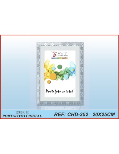 PORTAFOTO CRISTAL CHD-352 20X25CM(12/24)PORTAFOTO CRISTAL CH