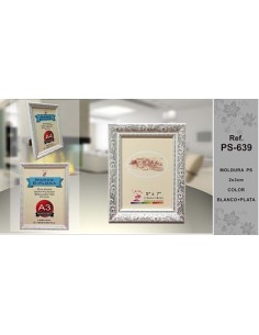 PORTAFOTO BLA/PLAT 13X18CM