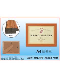 MARCO DIPLOMA A4 MIEL DM -876