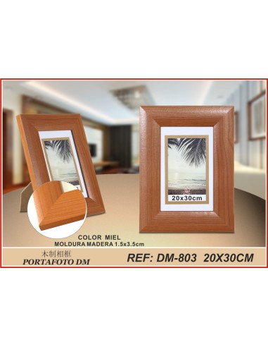 MARCO FOTO MADERA PS-803 MIEL 20X30CM