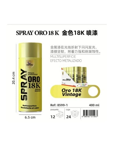 SPRAY 400ML ORO 18K VINTAGE