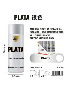 SPRAY 400ML PLATA
