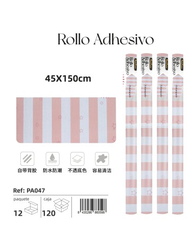 ROLLO ADHESIVO 45X150CM ESTAMPADO