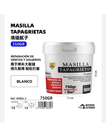 MASILLA TAPAGRIETAS 750GR