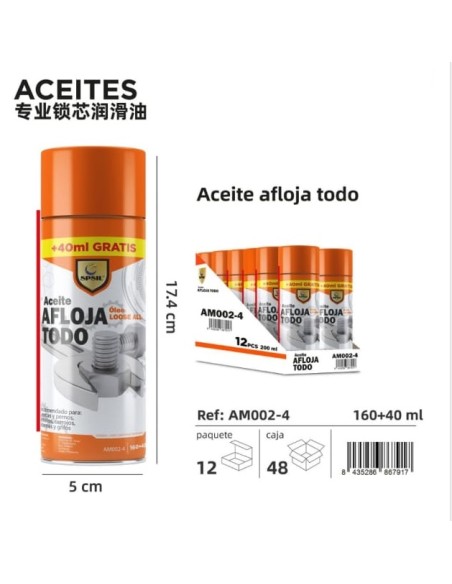 ACEITE AFLOJA TODOS 160+40ML