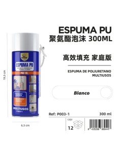 ESPUMA POLIURETANO 300ML