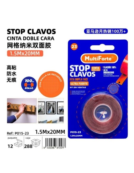 ADHESIVO DOBLE CARA CON