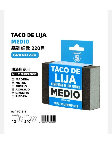 TACO DE  LIJA MEDIO