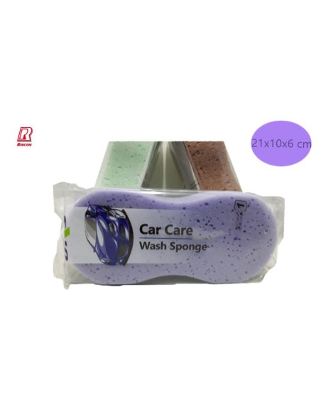 ESPONJA 21.5X10.5X6.5CM COCHE