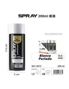 SPRAY 200ML BLANCO PERLADO