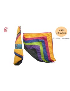 BAYETA MICROFIBRA 6 UDS 32X32 190GR