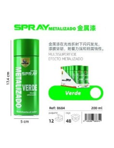 SPRAY 200ML METALIZADO VERDE
