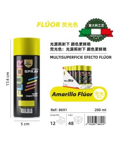 SPRAY 200ML AMARILLO FLUORESCENTE