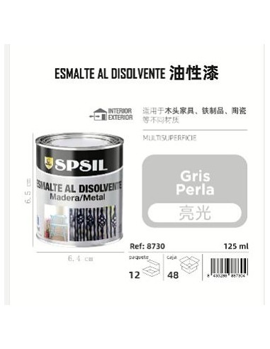 ESMALTE 125ML GRIS PERLA 150G