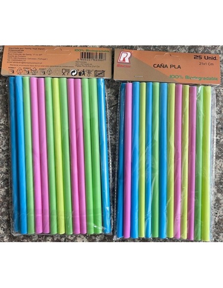 PAJITAS PLA 25PCS 21X1CM