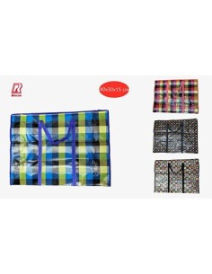 BOLSA RAFIA DECORADA 40X30X15