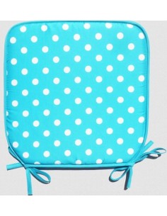 COJIN CUADRADO LUNARES HAPPY AZUL 40CMX40CM +2.5 CM