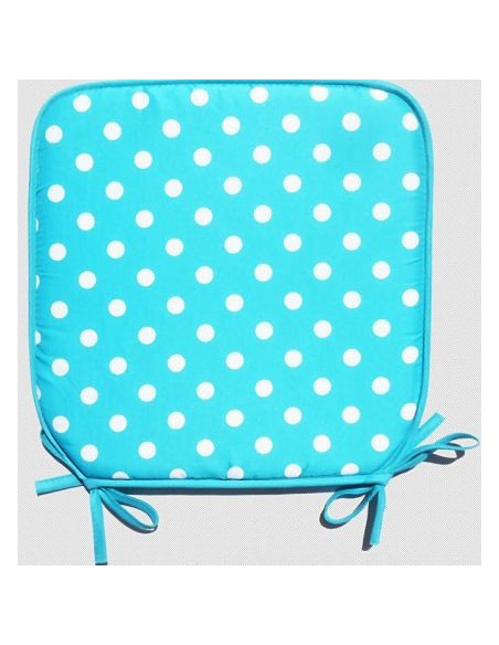 COJIN CUADRADO LUNARES HAPPY AZUL 40CMX40CM +2.5 CM