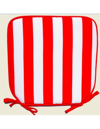 COJIN CUADRADO STRIPES OLD SCHOOL ROJO 40CMX40CM