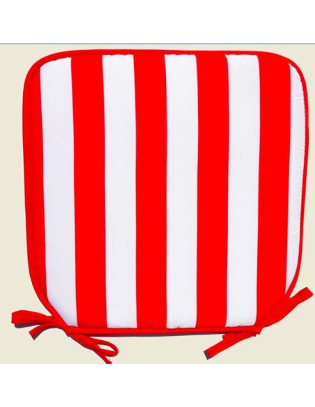 COJIN CUADRADO STRIPES OLD SCHOOL ROJO 40CMX40CM