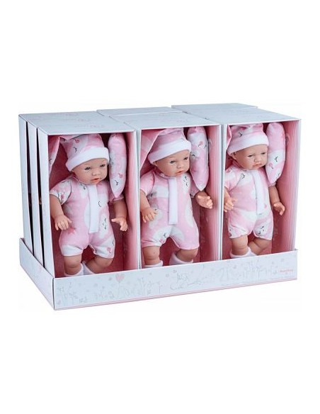 BEBE LLORON PIJAMA Y COJIN EN EXPOSITOR