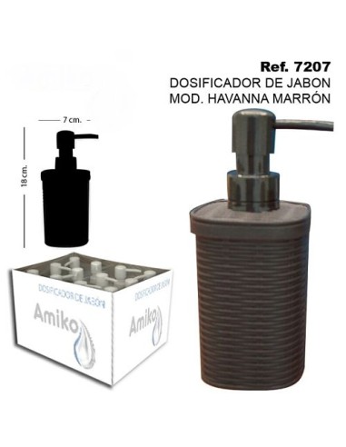 DOSIFICADOR DE JABON MOD. HAVANNA MARRON
