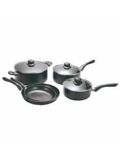 SARTENES JUEGO 8 PZS NEGRO