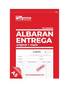 TALONARIO ALBARANES A5 1 COPIA