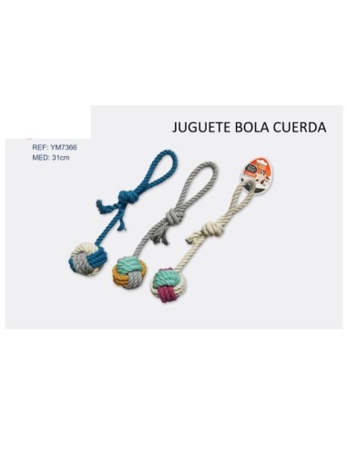 JUGUETE BOLA CUERDA 31cm