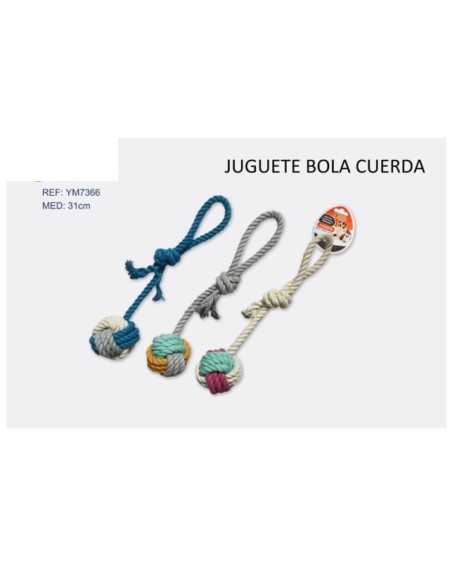 JUGUETE BOLA CUERDA 31cm