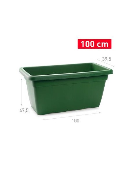 JARDINERA 100 CM VERDE JAR