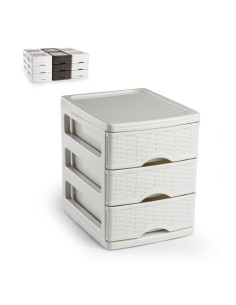 CAJONERA 14X17X17CM 3 CAJONES TURIA MIMBRE