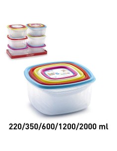 FIAMBRERA 220/350/600/1200/2000 ML SET 5 FIAMB. CUAD URBAN