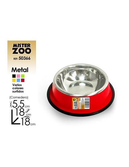 COMEDERO METAL 18 CM