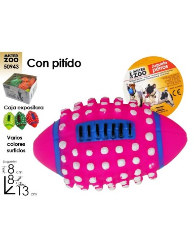 JUGUETE PERRO PELOTA RUGBY