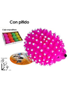 JUGUETE PERRO ERIZO CON PITIDO SURT