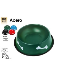 COMEDERO ACERO INOXIDABLE COLOR 22cm