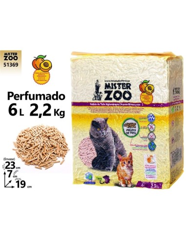 ARENA GATO 6L 2.2KG AGLOMERANTE AROMA MELOCOTON