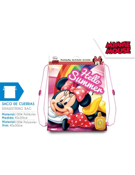 SACO MOCHILA 40X30 CM MINNIE (6x4)