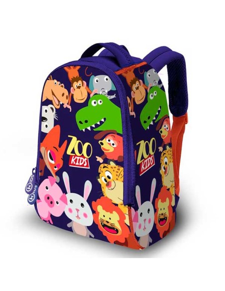 MOCHILA NEOPRENO 36 CM ZOO KIDS (6x1)